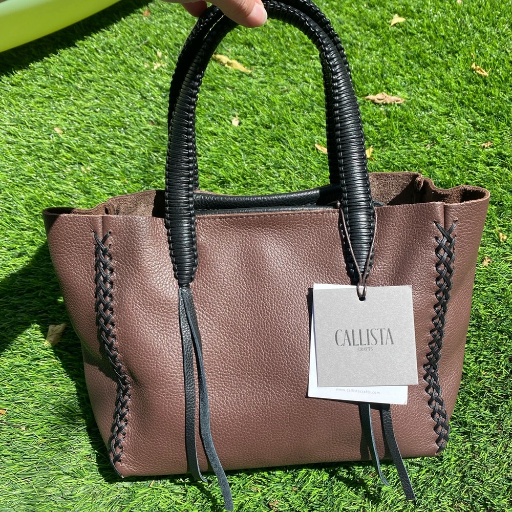 NWT Callista Bicolor Topstitch Mini Tote
Bag - Picture 6 of 14